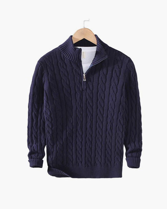 DANTE - Patterned Quarter Zip by Vetro