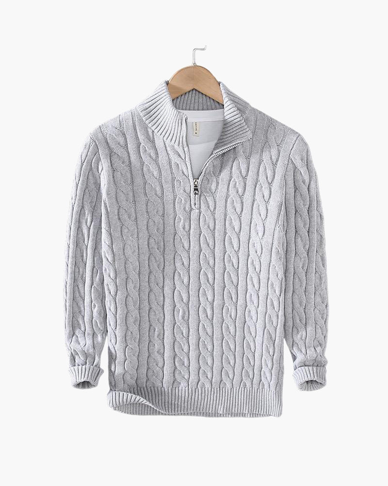 DANTE - Patterned Quarter Zip by Vetro