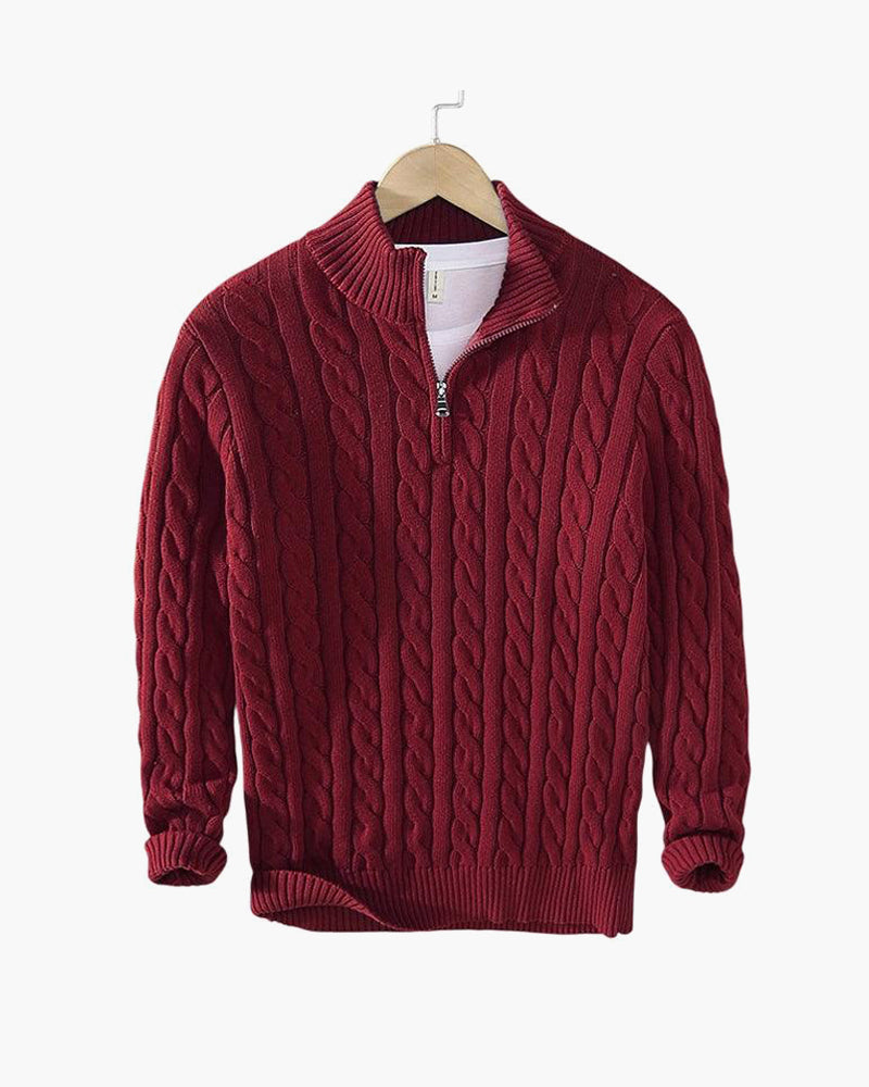 DANTE - Patterned Quarter Zip by Vetro
