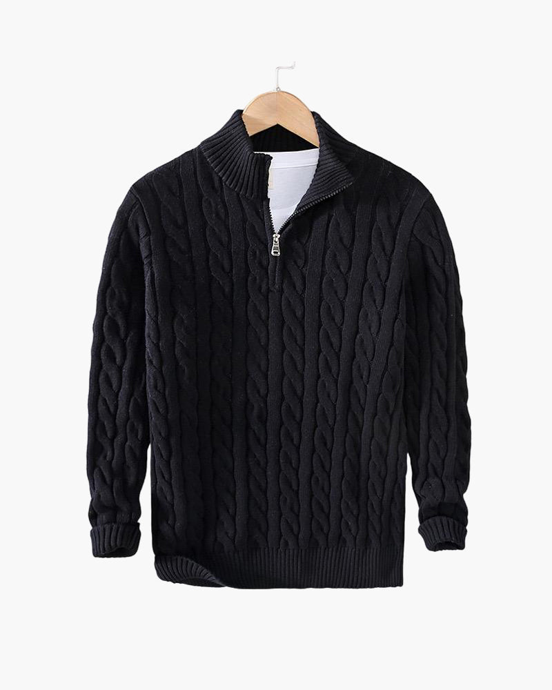 DANTE - Patterned Quarter Zip by Vetro