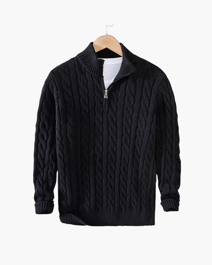 DANTE - Patterned Quarter Zip by Vetro